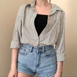 Old Navy Striped Button Up